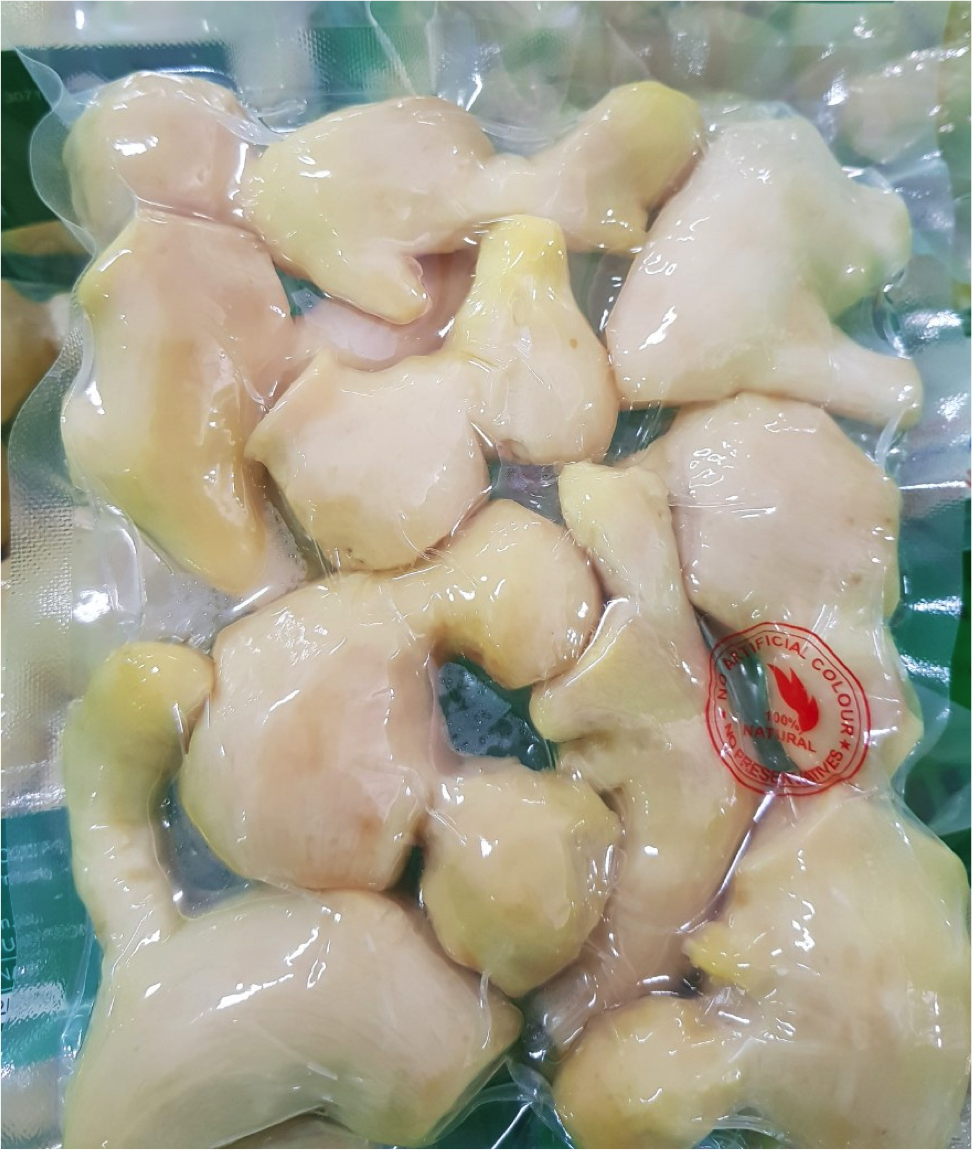 Frozen Young Ginger Peeled